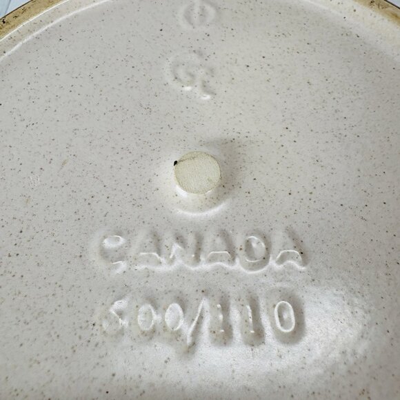 Vintage GT Mark 600/110 Speckle Rustic Farmhouse Canadian Stoneware Canister Jar - Picture 11 of 16